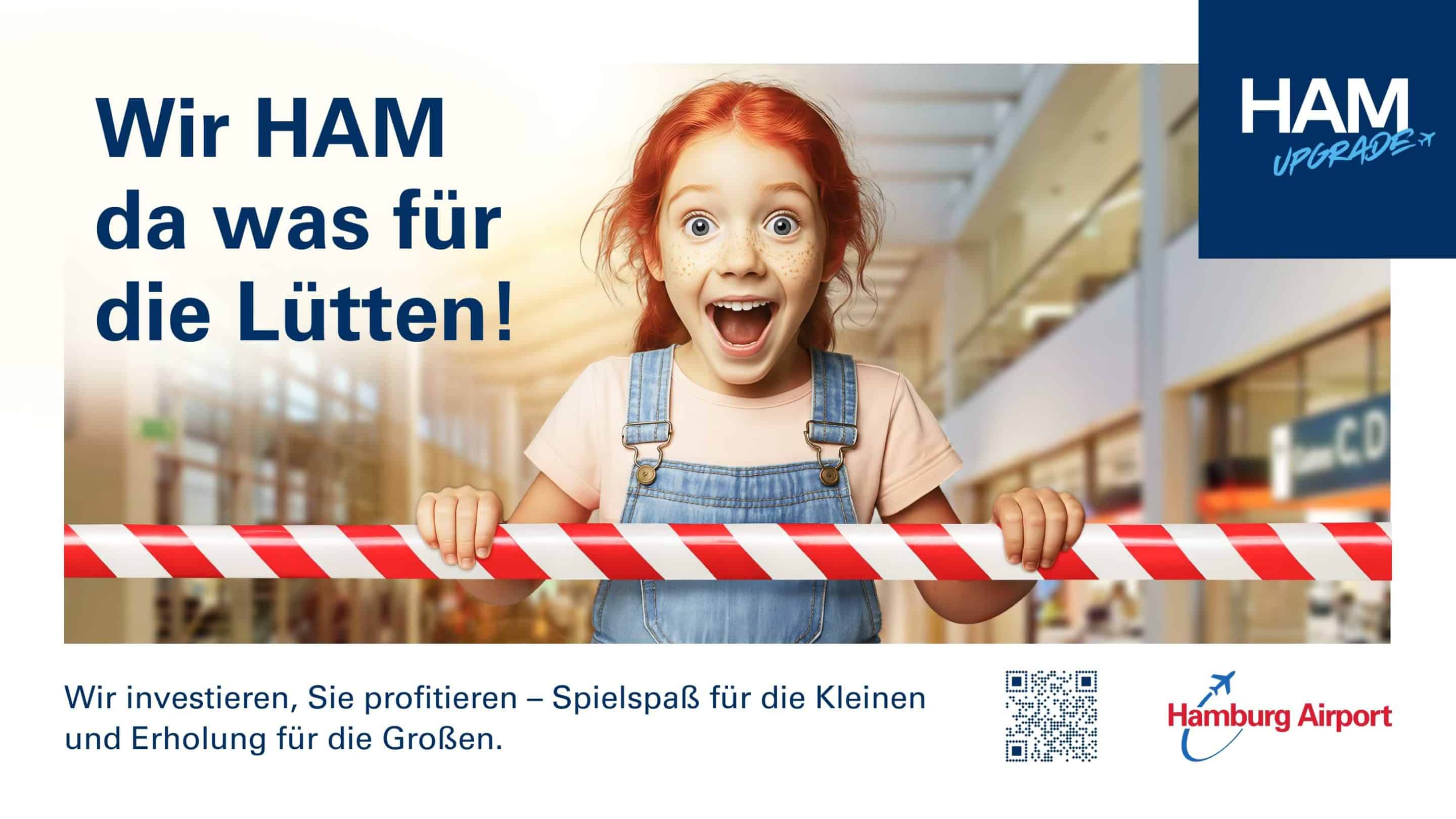 HAM Upgrade Familienmotiv – Spielspaß für die Lütten und Erholung für die Großen am Flughafen Hamburg.