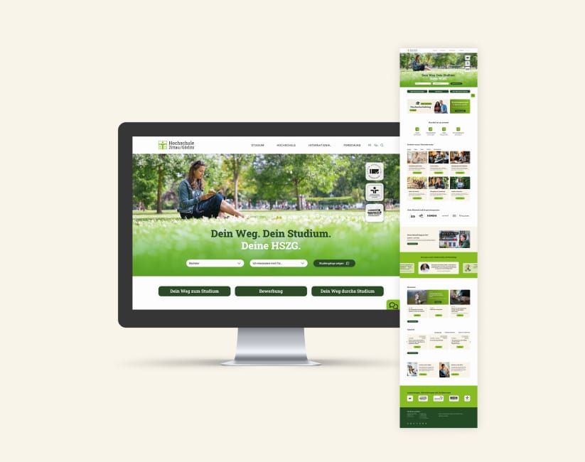 Neue Website der Hochschule Zittau/Görlitz im Corporate Design – klar, grün und nutzerfreundlich